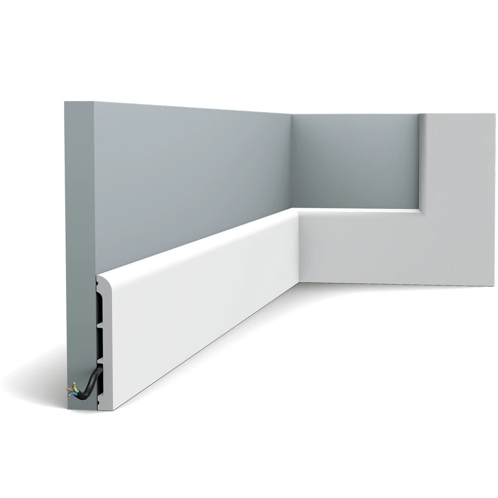 Плинтус Orac Decor (2000x110x13) Белый SX184 Cascade