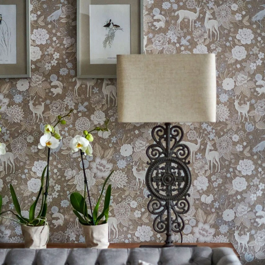 Обои Loymina British Style Forest Forest Deer 3 012