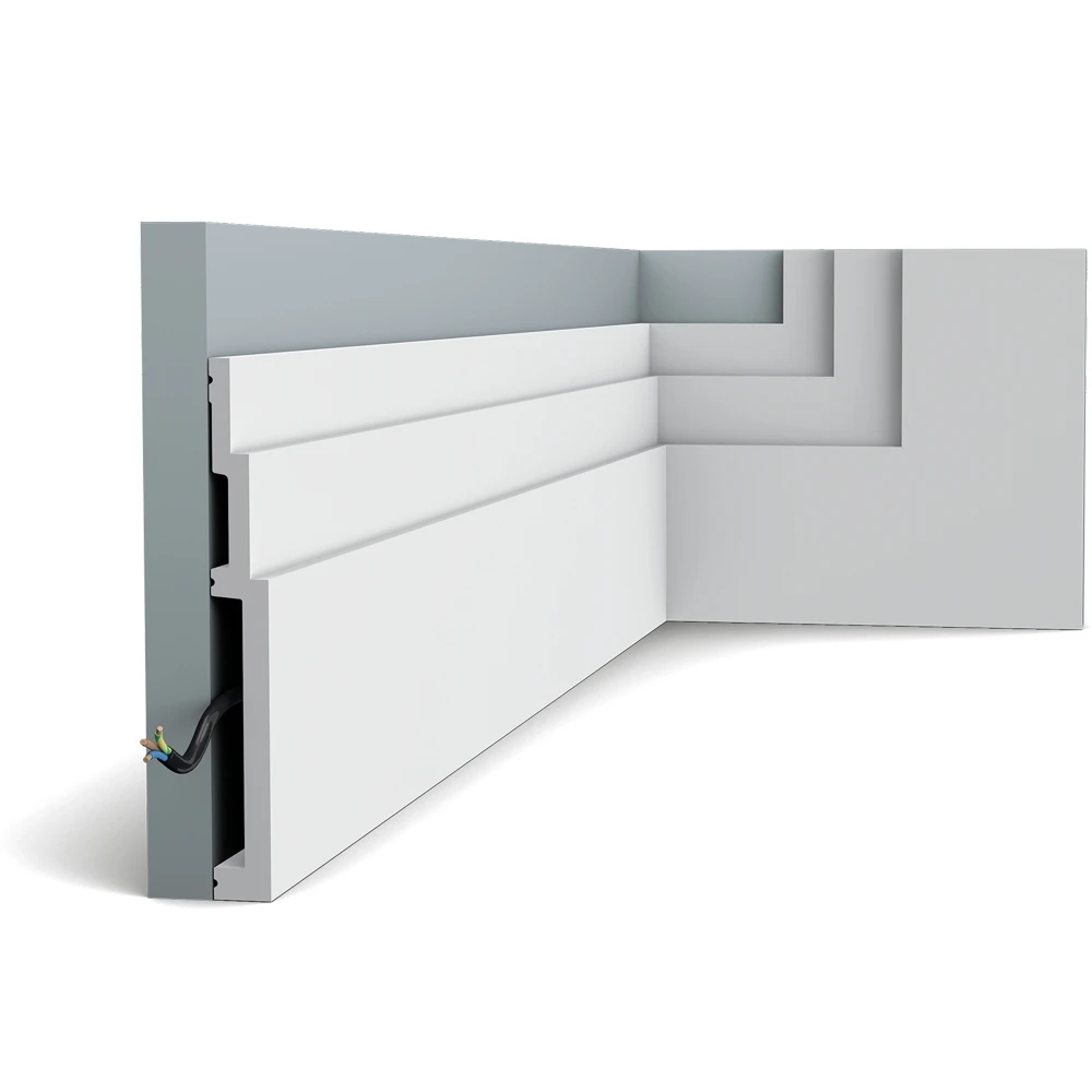 Плинтус Orac Decor (2000x200x22) Белый SX181 High Line
