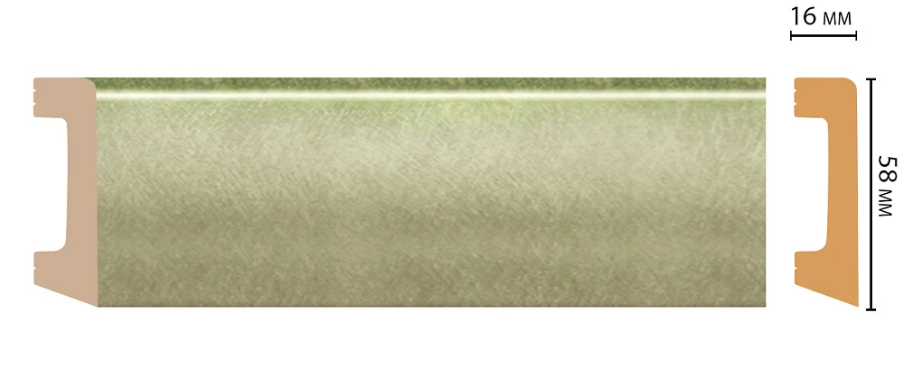Плинтус Decomaster (2400x58x16) D234-373