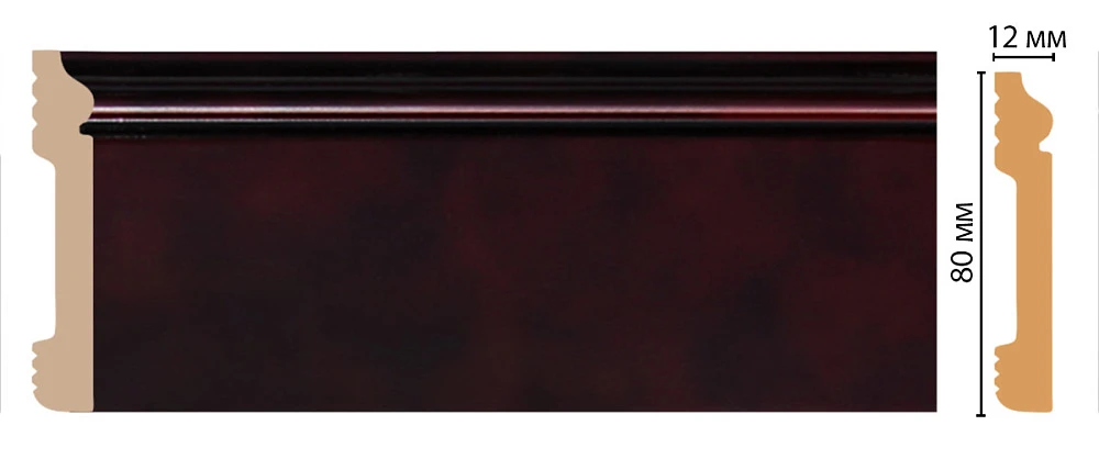 Плинтус Decomaster (2400x79x13) D005-62