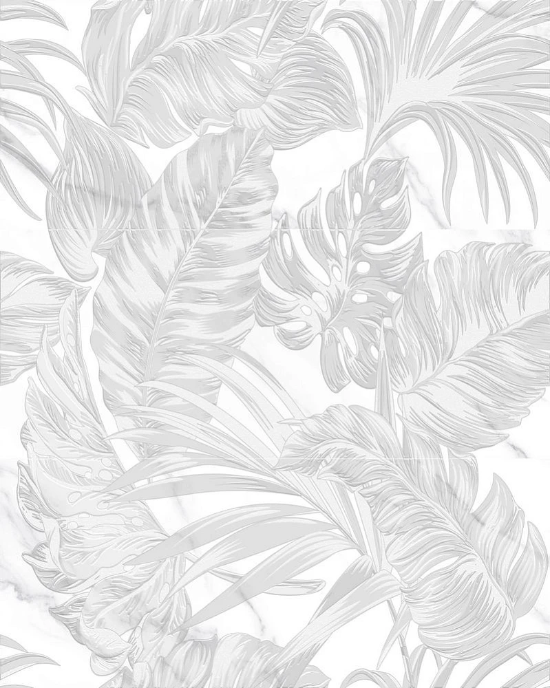 Панно настенное Global Tile Anima Белый (из 3-х шт.) 60x75 см (10300000240)