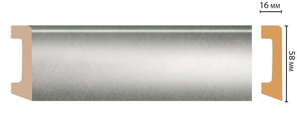 Плинтус Decomaster (2400x58x16) D234-375