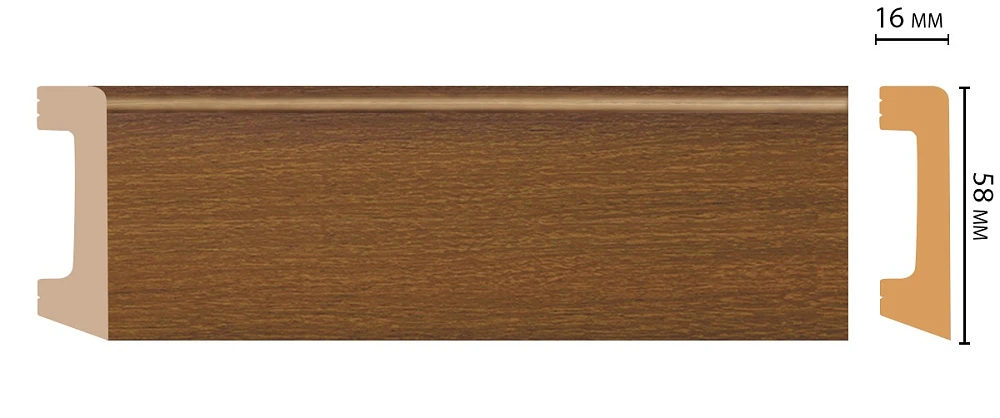 Плинтус Decomaster (2400x58x16) D234-85