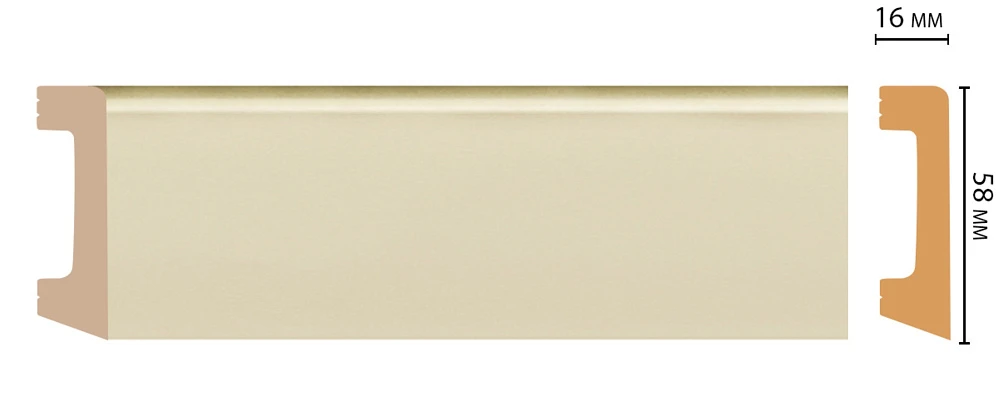Плинтус Decomaster (2400x58x16) D234-61