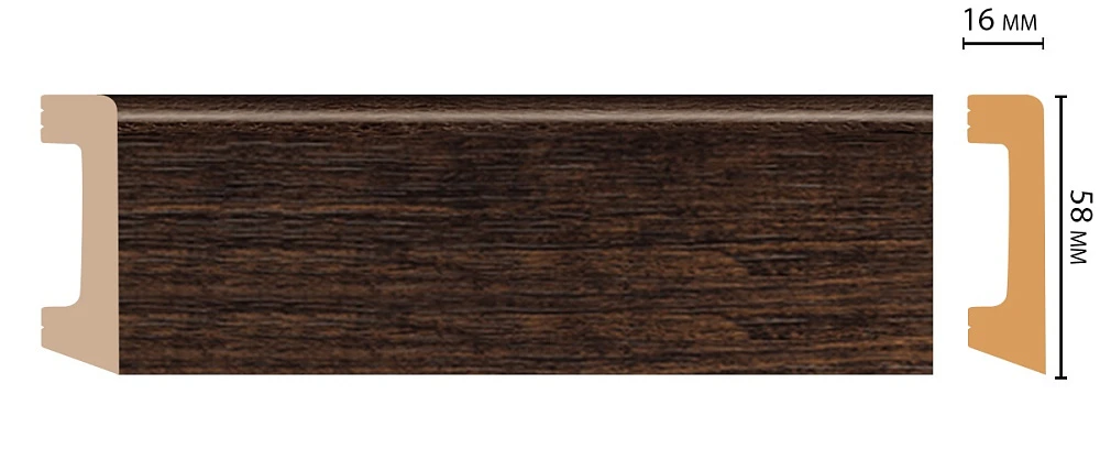 Плинтус Decomaster (2400x58x16) D234-966