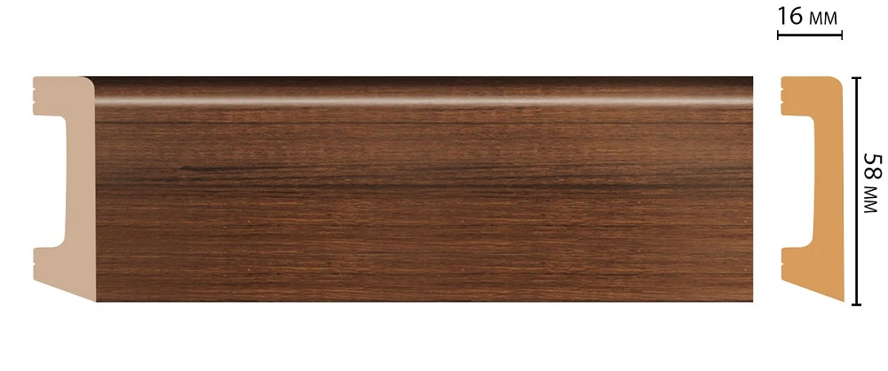 Плинтус Decomaster (2400x58x16) D234-74