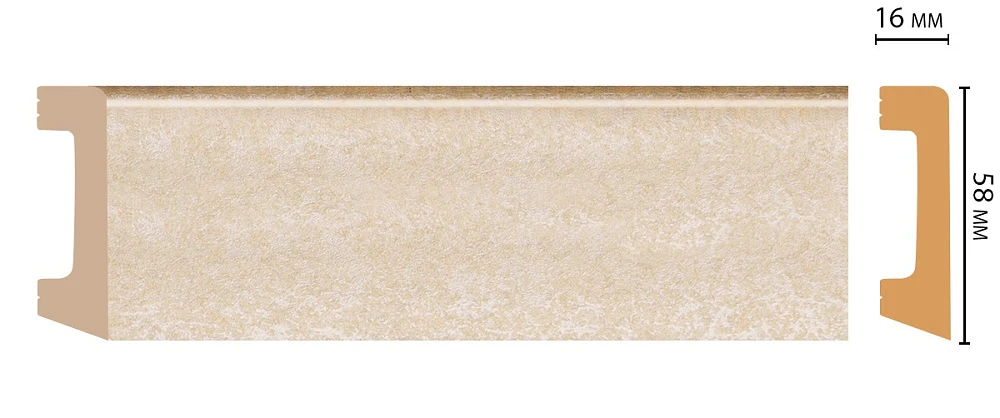 Плинтус Decomaster (2400x58x16) D234-18D
