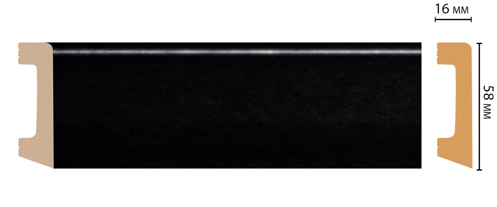 Плинтус Decomaster (2400x58x16) D234-195