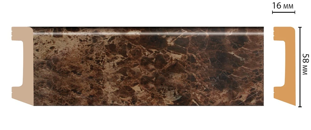 Плинтус Decomaster (2400x58x16) D234-713