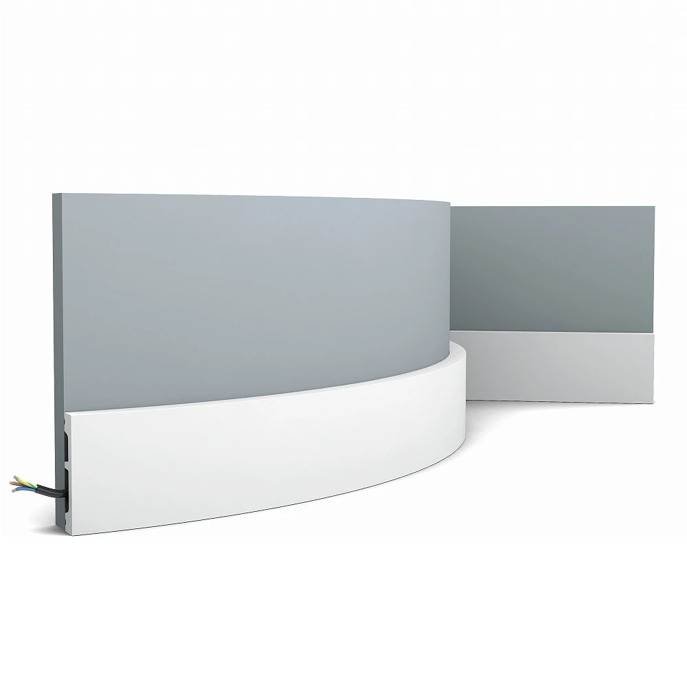 Гибкий плинтус Orac Decor (2000x66x13) Белый SX157F Square