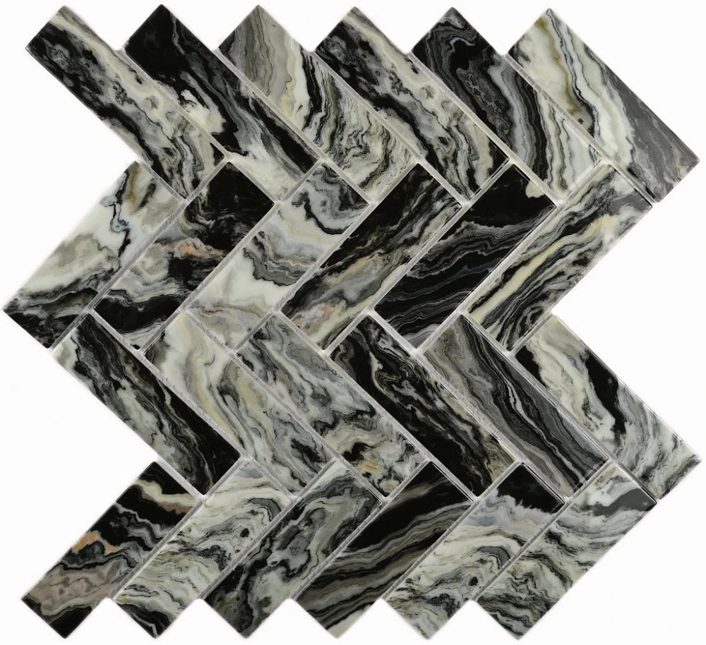 Мозаика Bonaparte Hadar Black 26.8x28.6 см