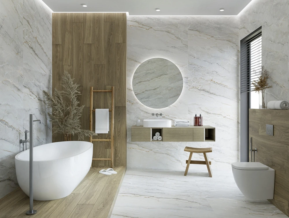 Керамогранит Primavera Branch Taupe 20х120 см (WD106)
